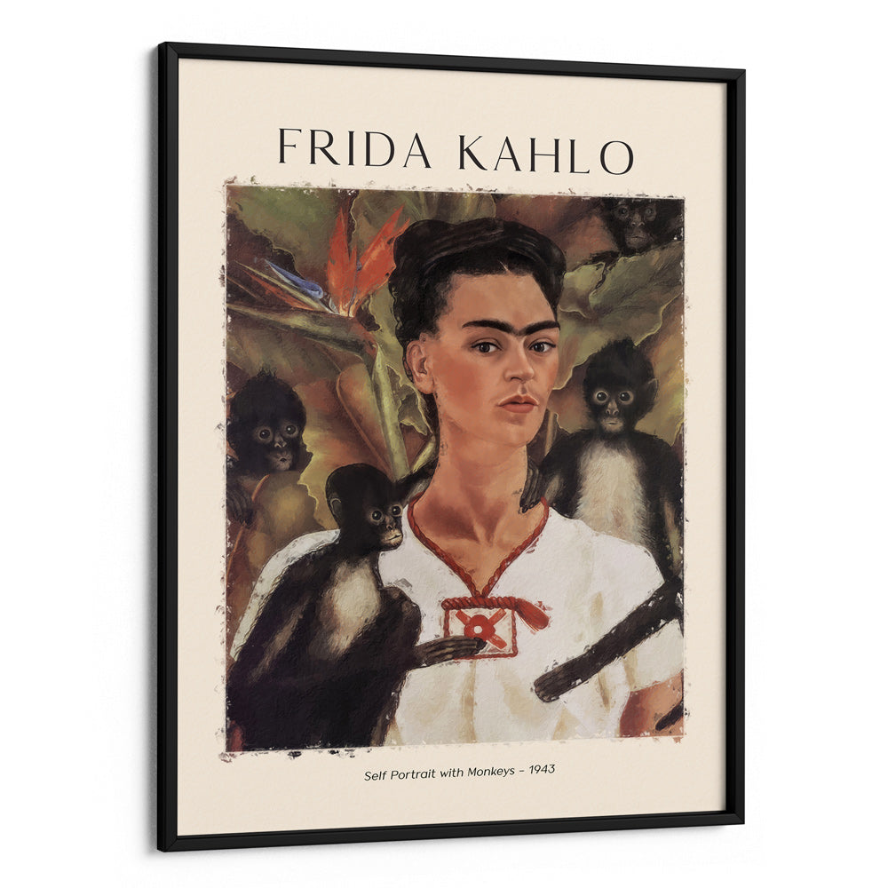 FRIDA KAHLO - Self Portrait with Monkeys - 1943