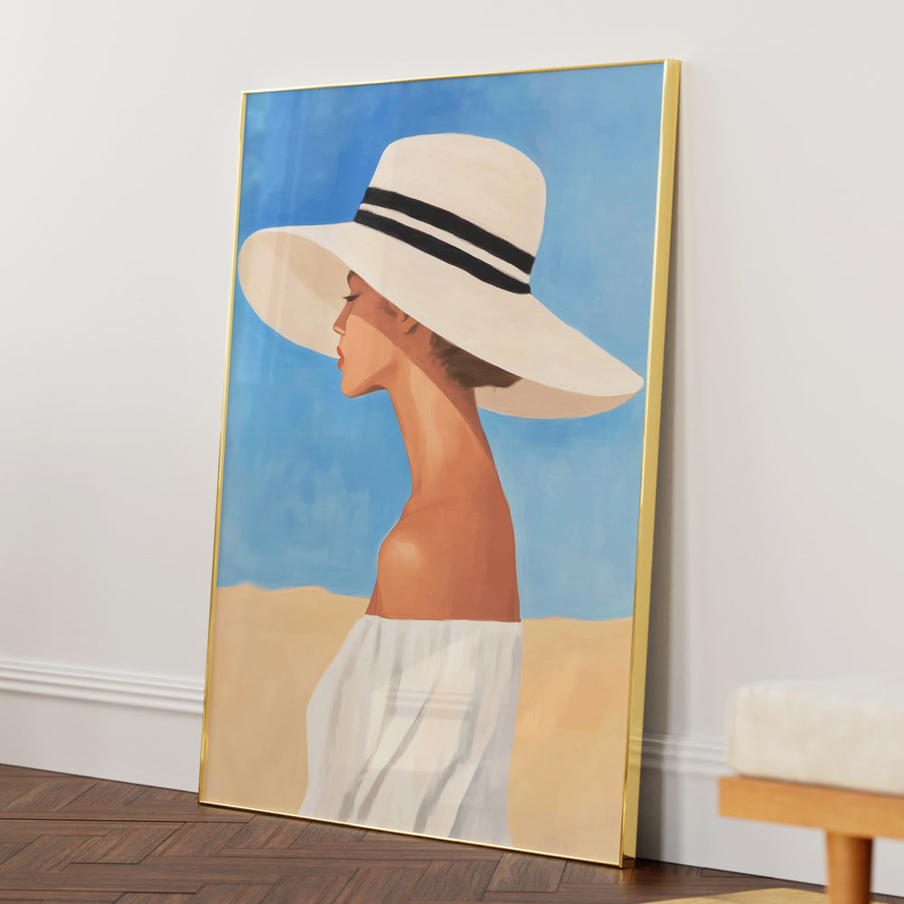 Woman in Wide Brimmed Hat