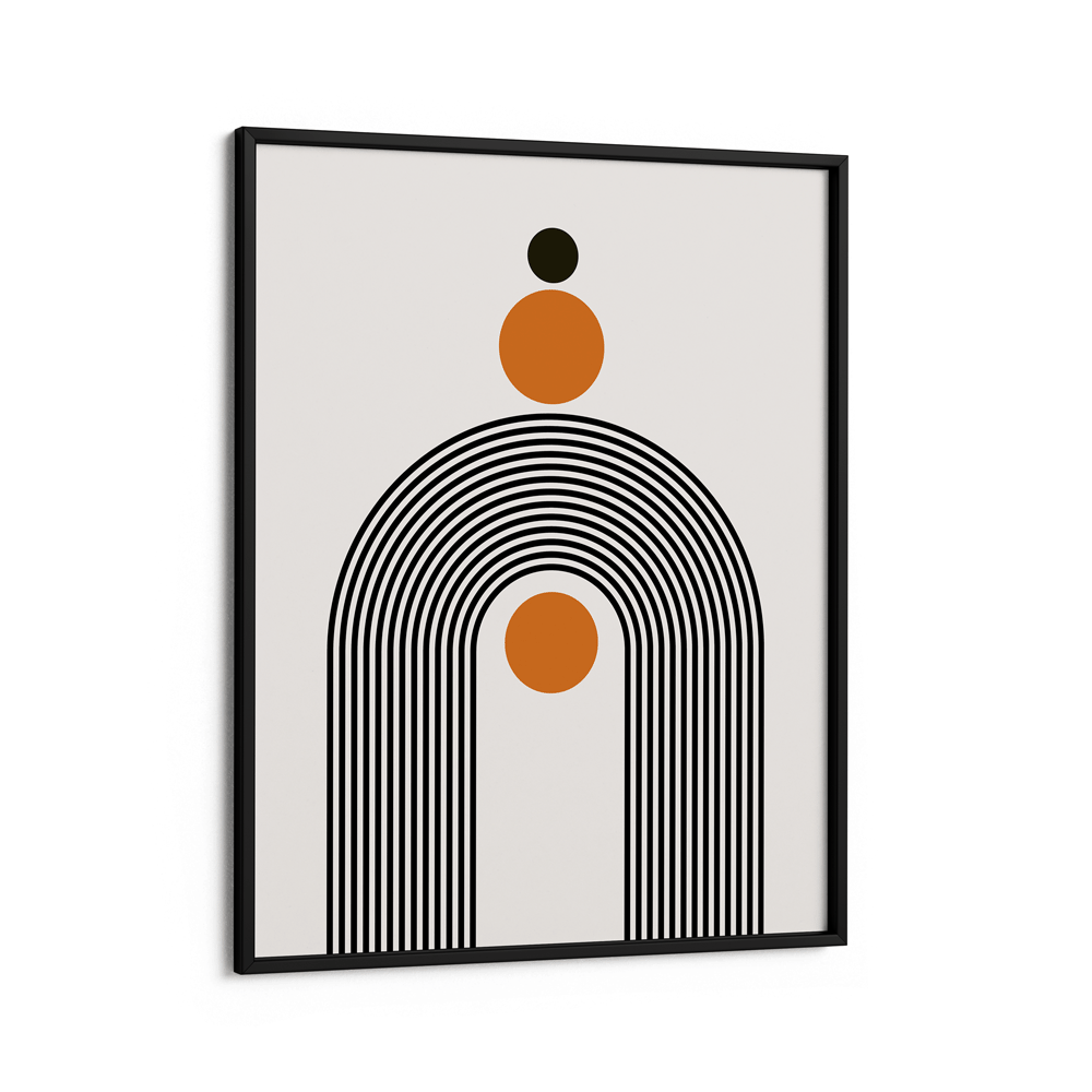 Geometric Semicircle Nook At You Matte Paper Black Frame